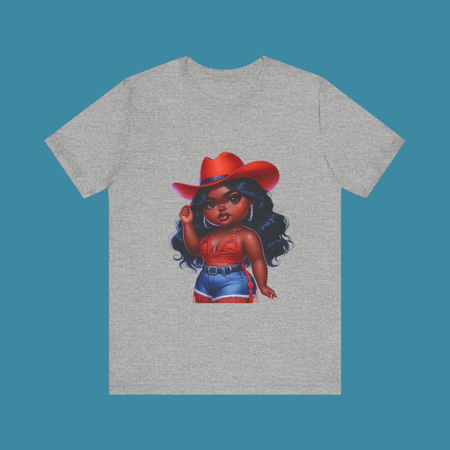 Luxe Tee Cowgirl Design 17