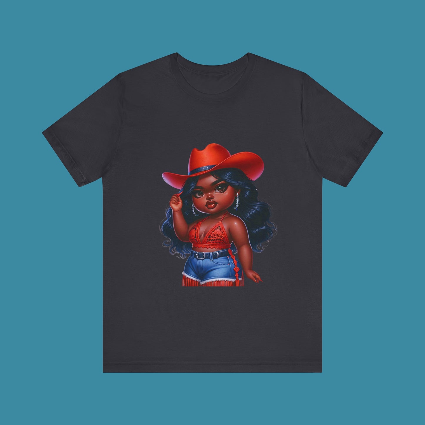 Luxe Tee Cowgirl Design 17