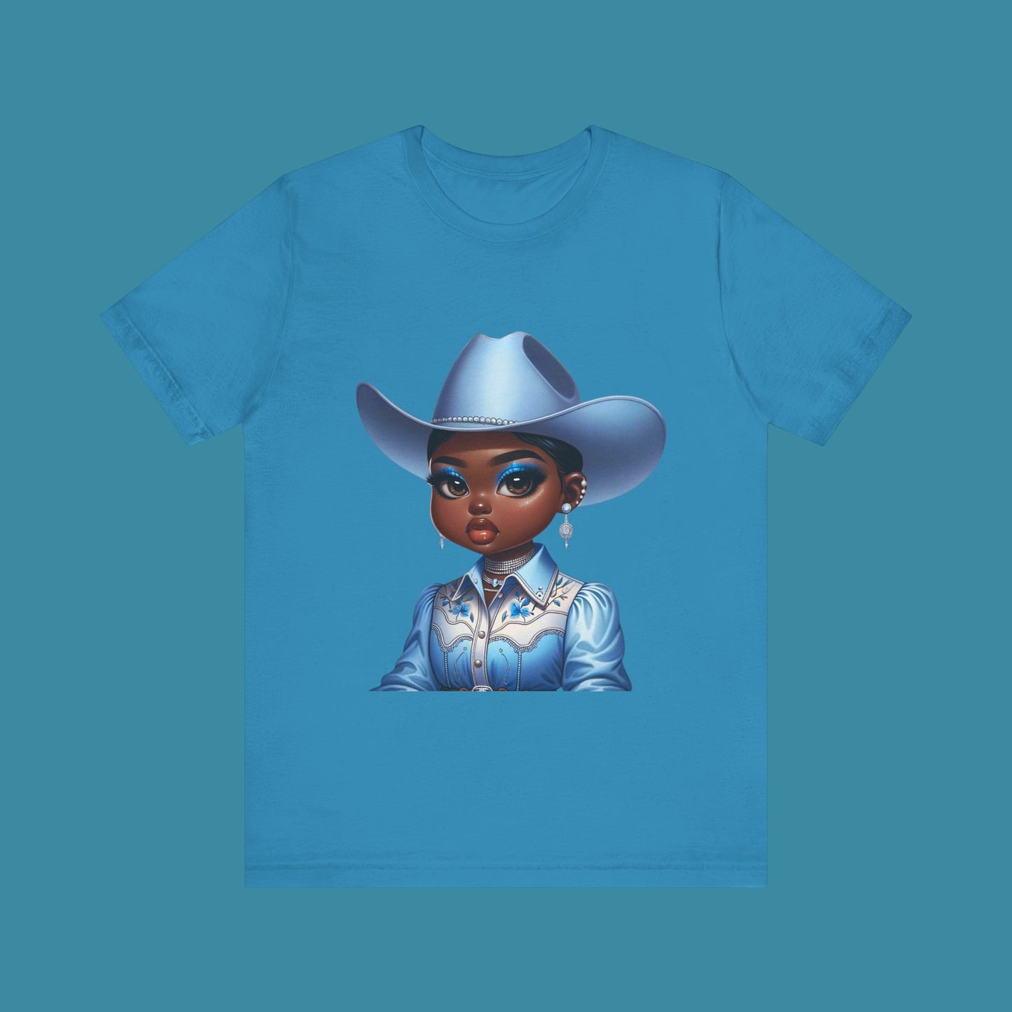 Luxe Tee Cowgirl Design 18