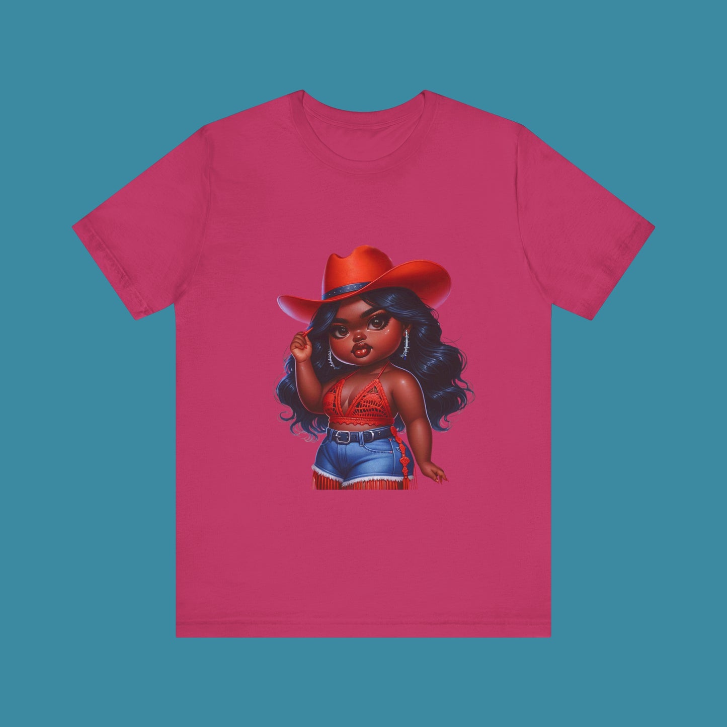 Luxe Tee Cowgirl Design 17