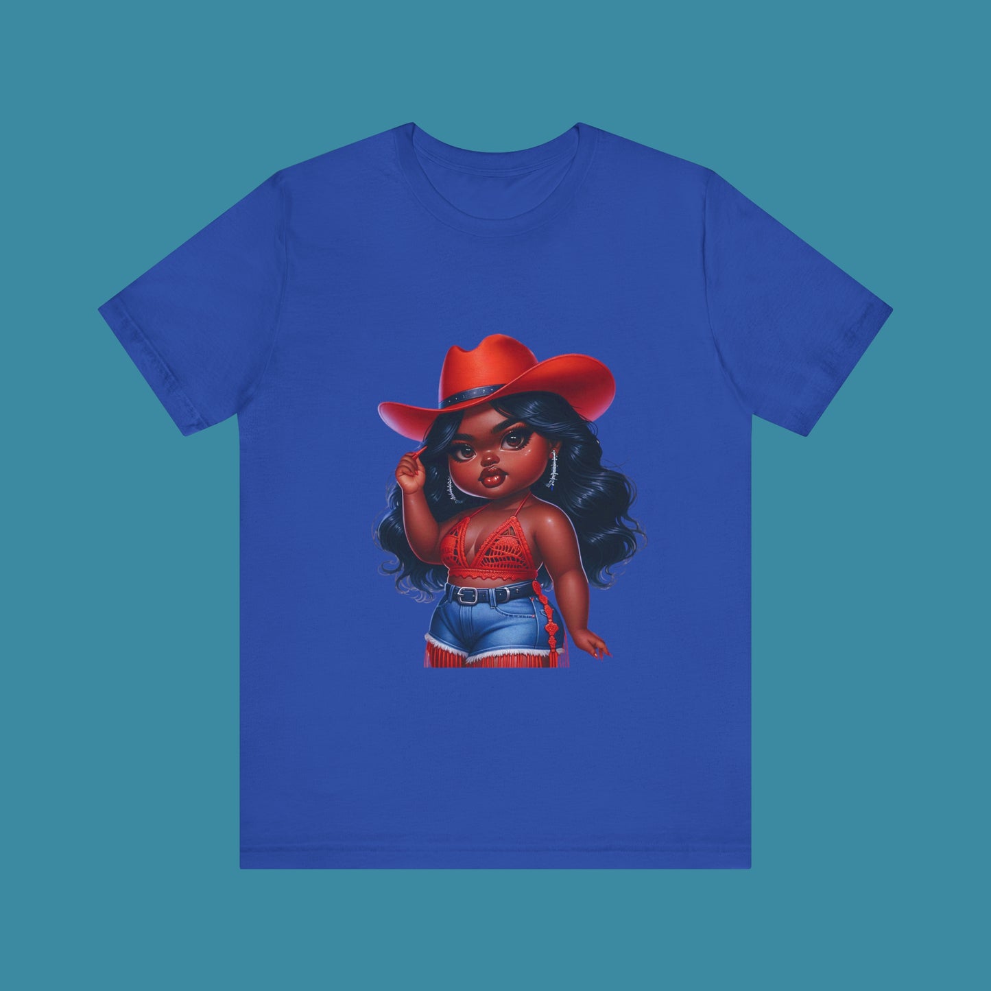 Luxe Tee Cowgirl Design 17