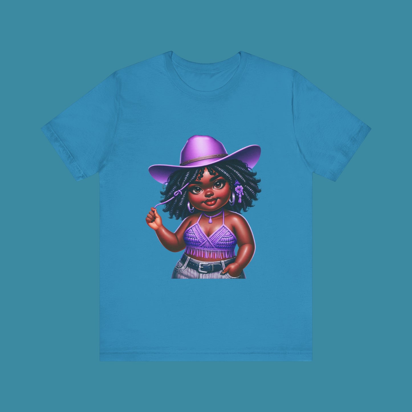 Luxe Tee Cowgirl Design 21