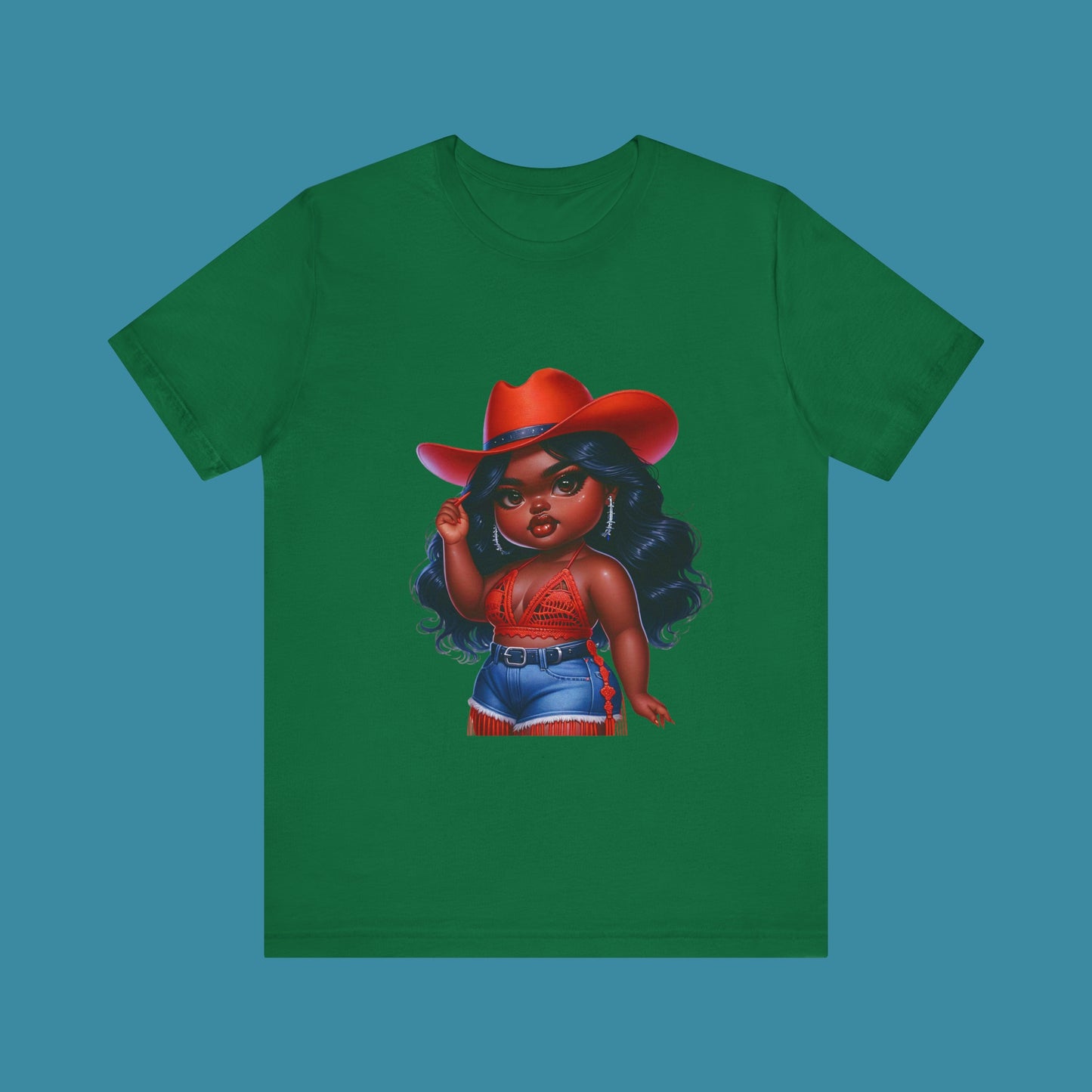 Luxe Tee Cowgirl Design 17