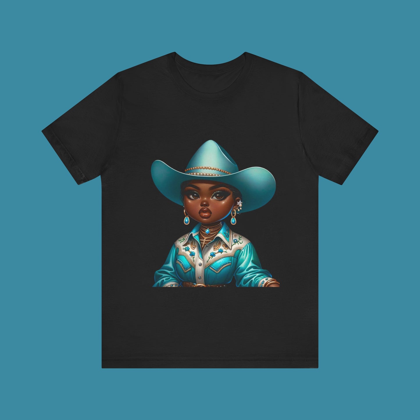 Luxe Tee Cowgirl Design 23