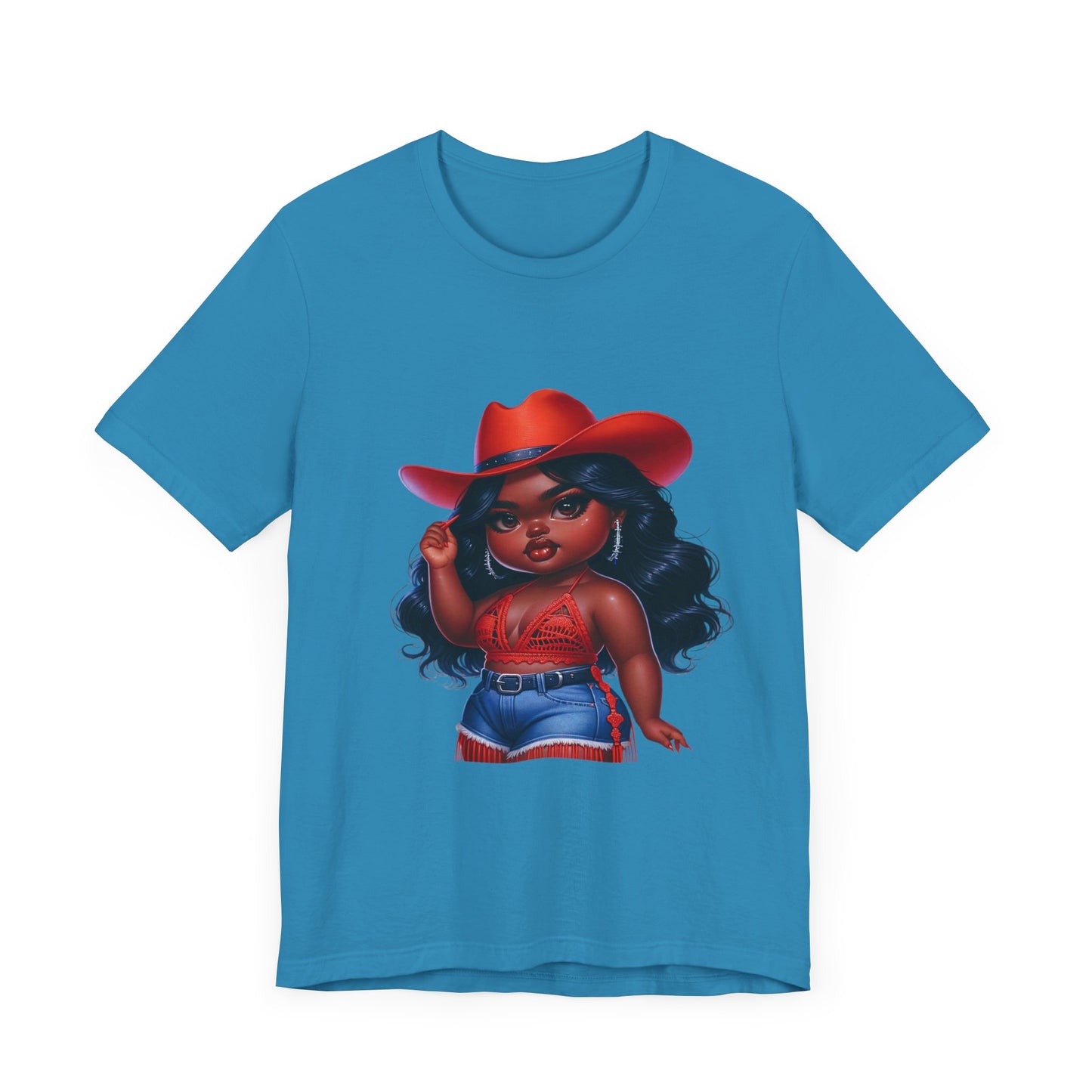 Luxe Tee Cowgirl Design 17