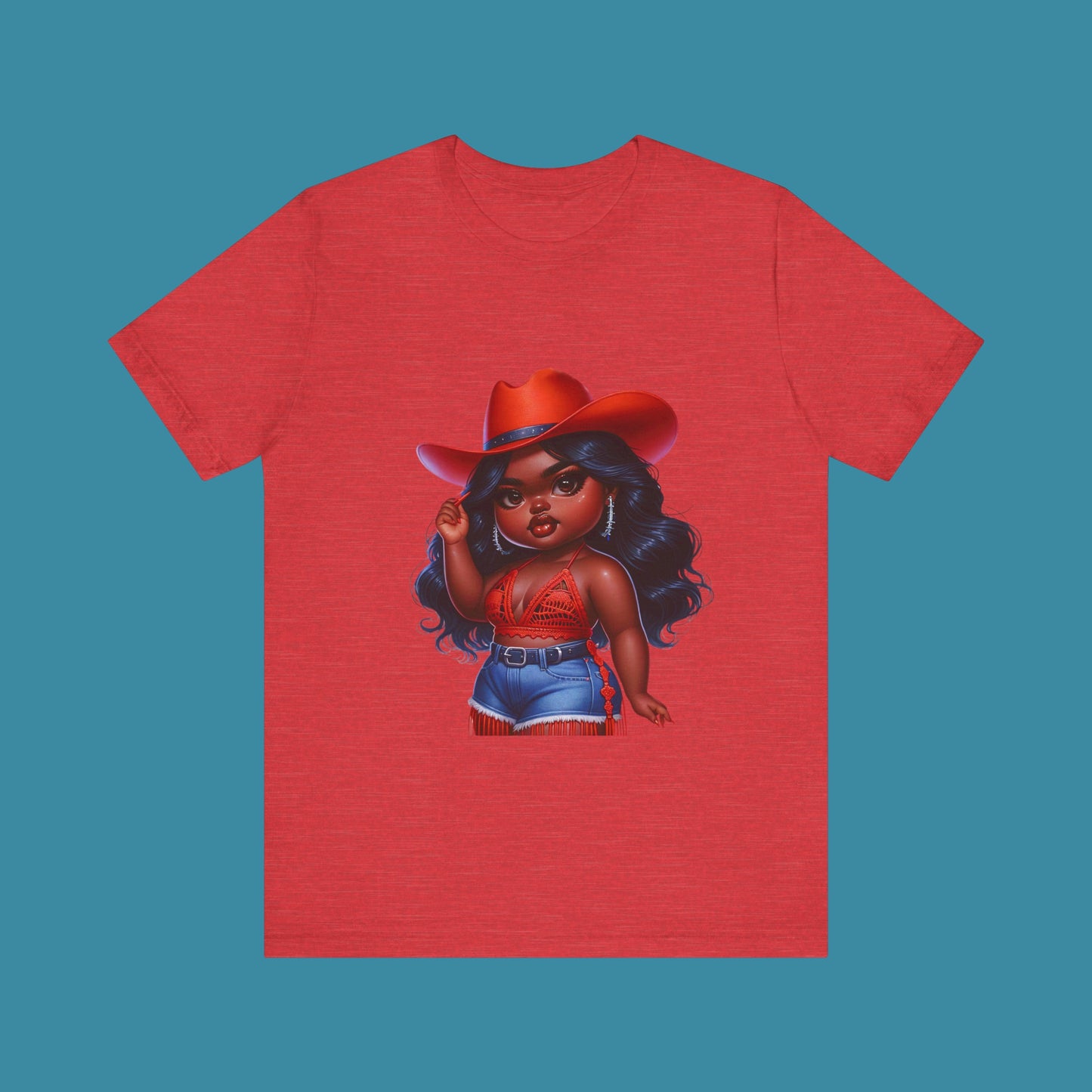 Luxe Tee Cowgirl Design 17