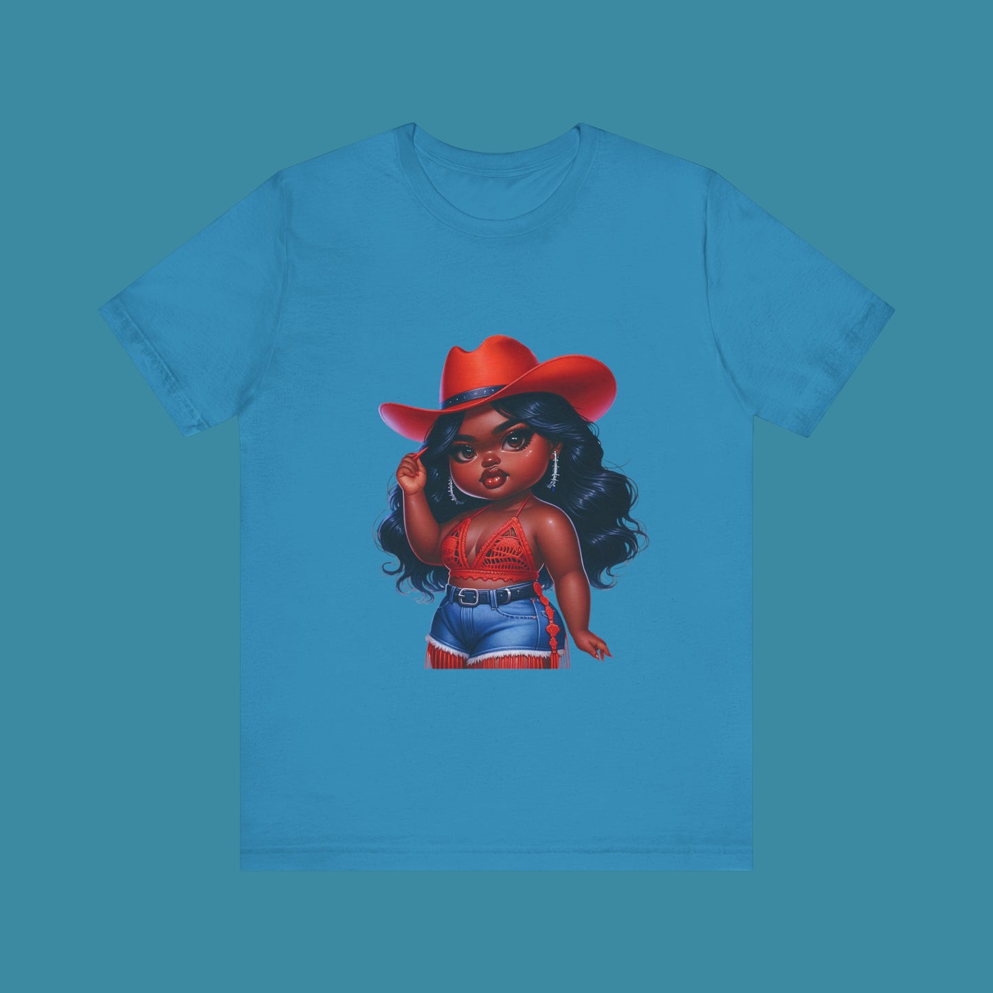 Luxe Tee Cowgirl Design 17