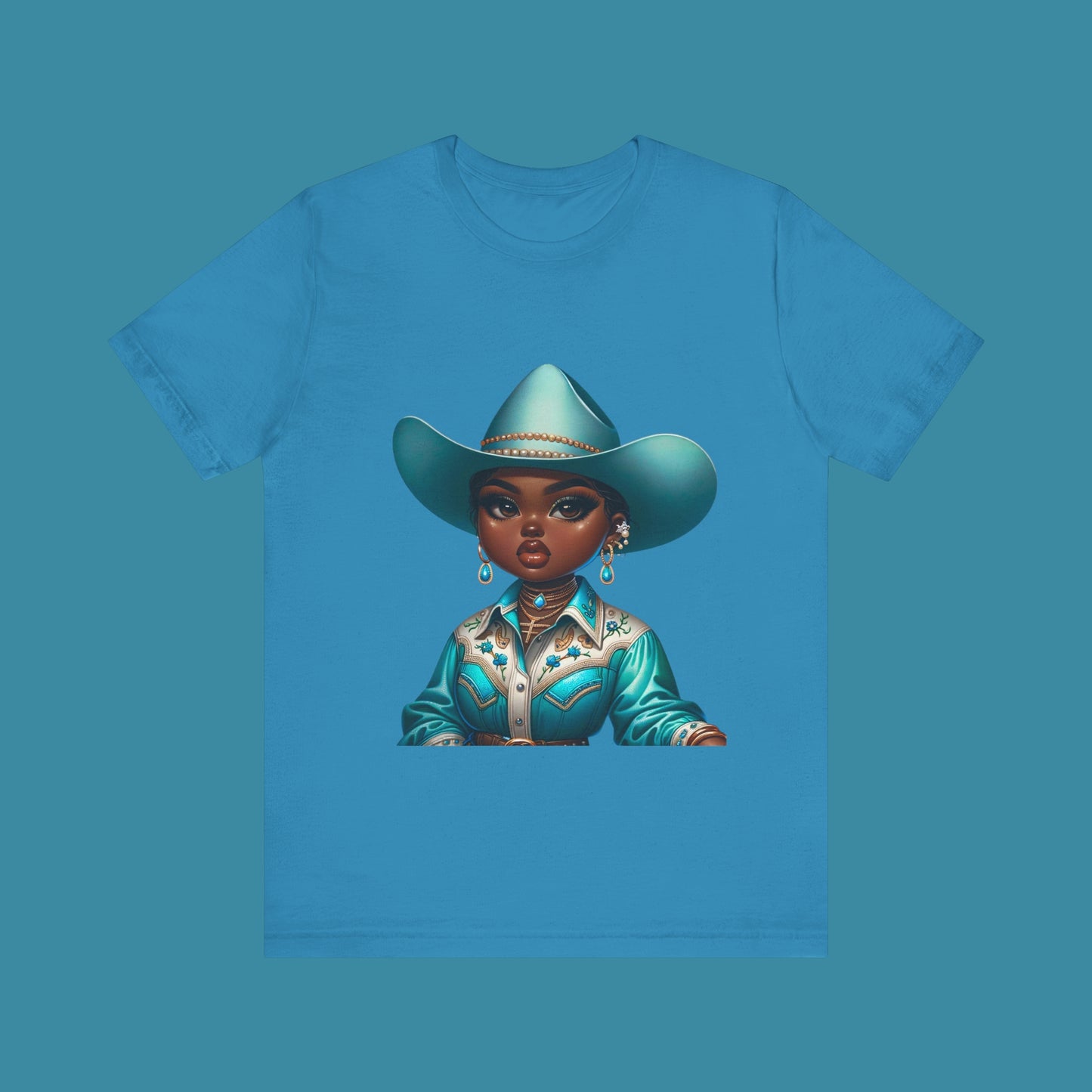 Luxe Tee Cowgirl Design 23