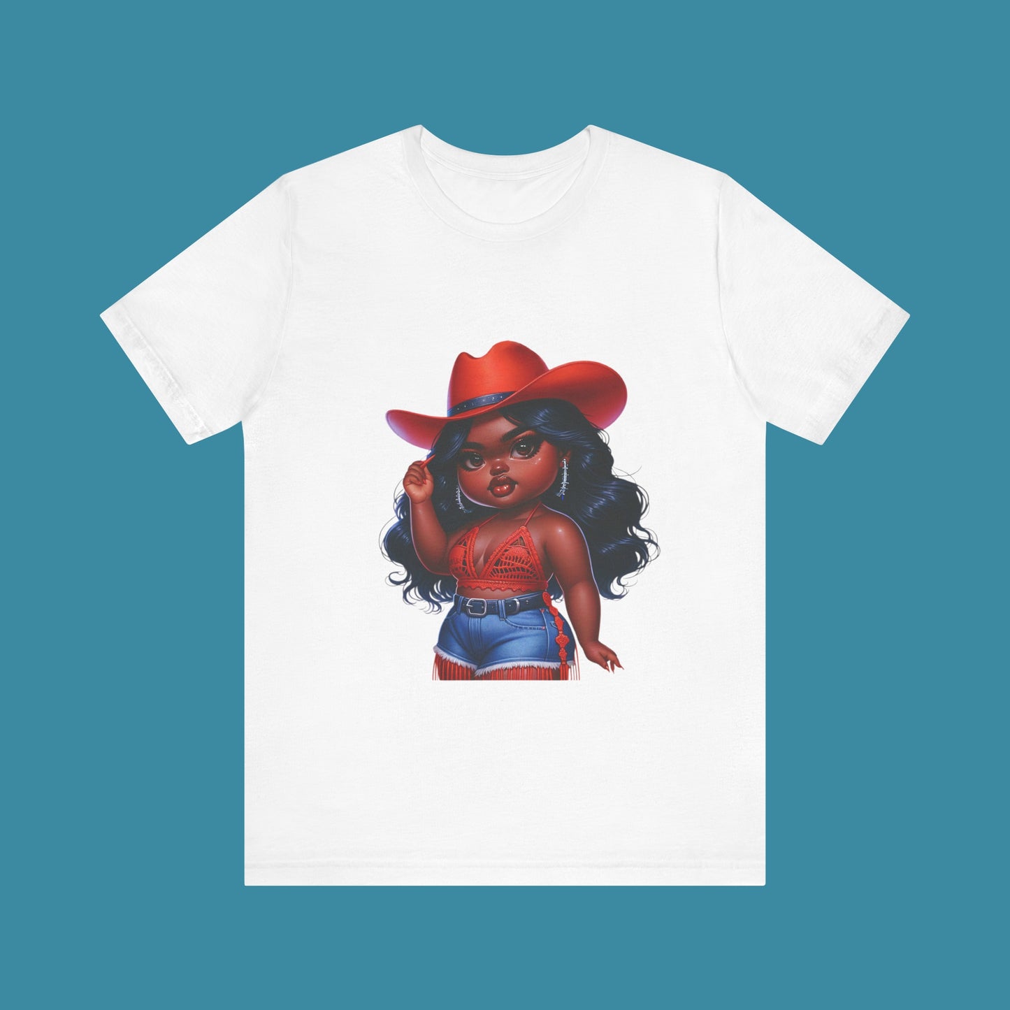 Luxe Tee Cowgirl Design 17