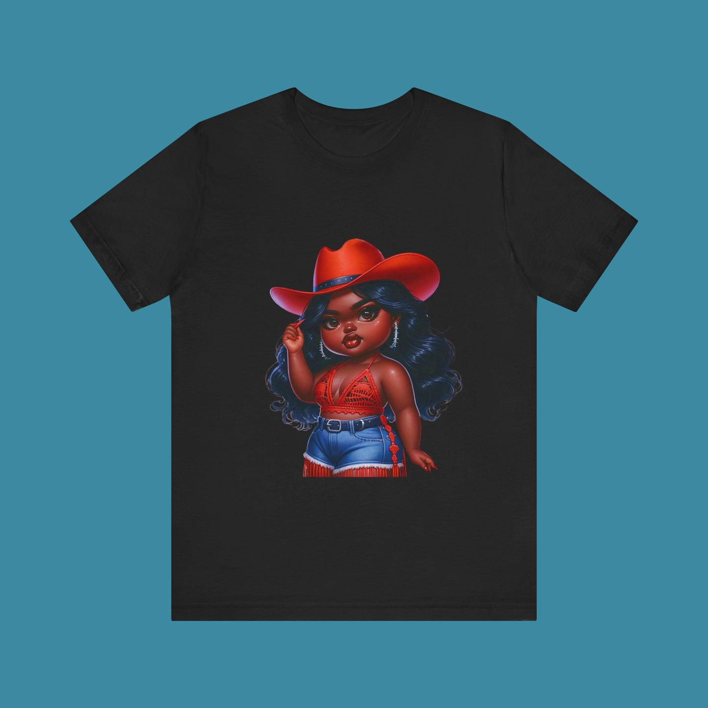 Luxe Tee Cowgirl Design 17