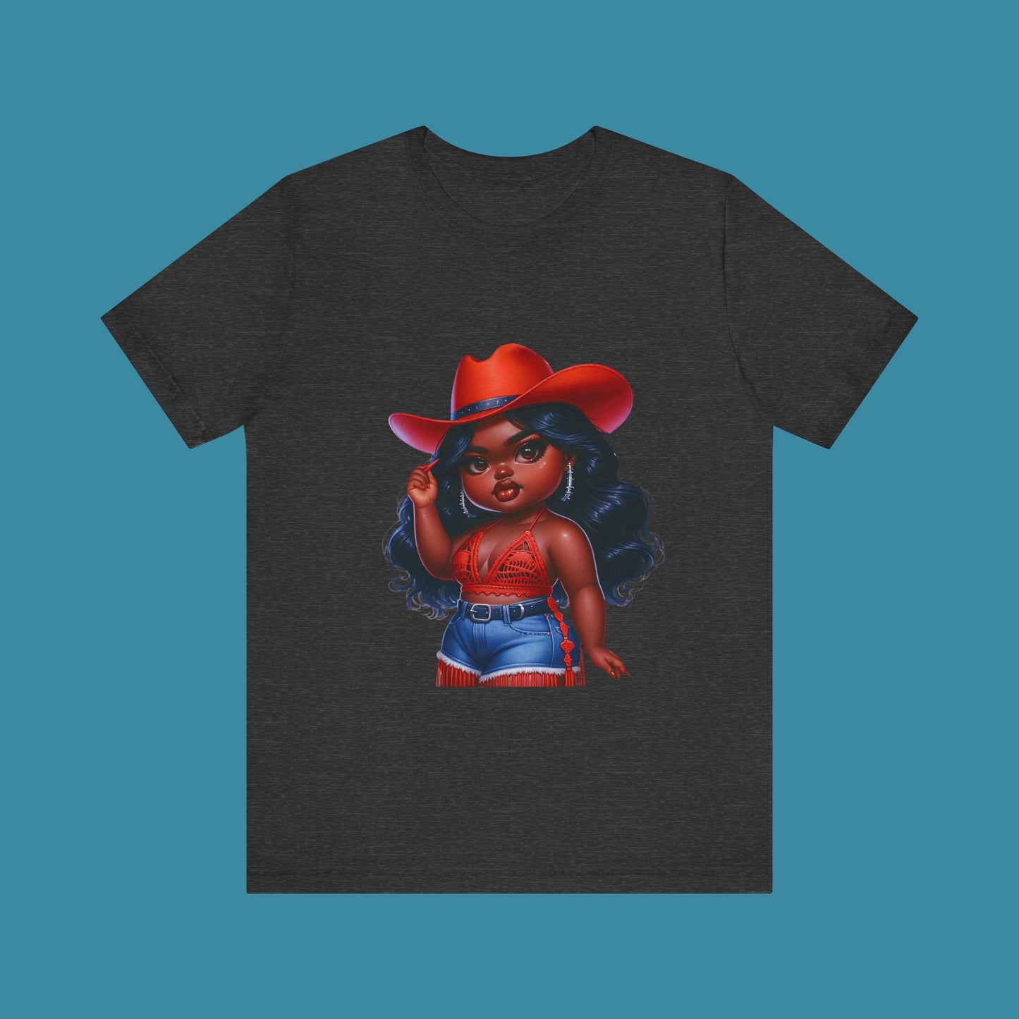 Luxe Tee Cowgirl Design 17