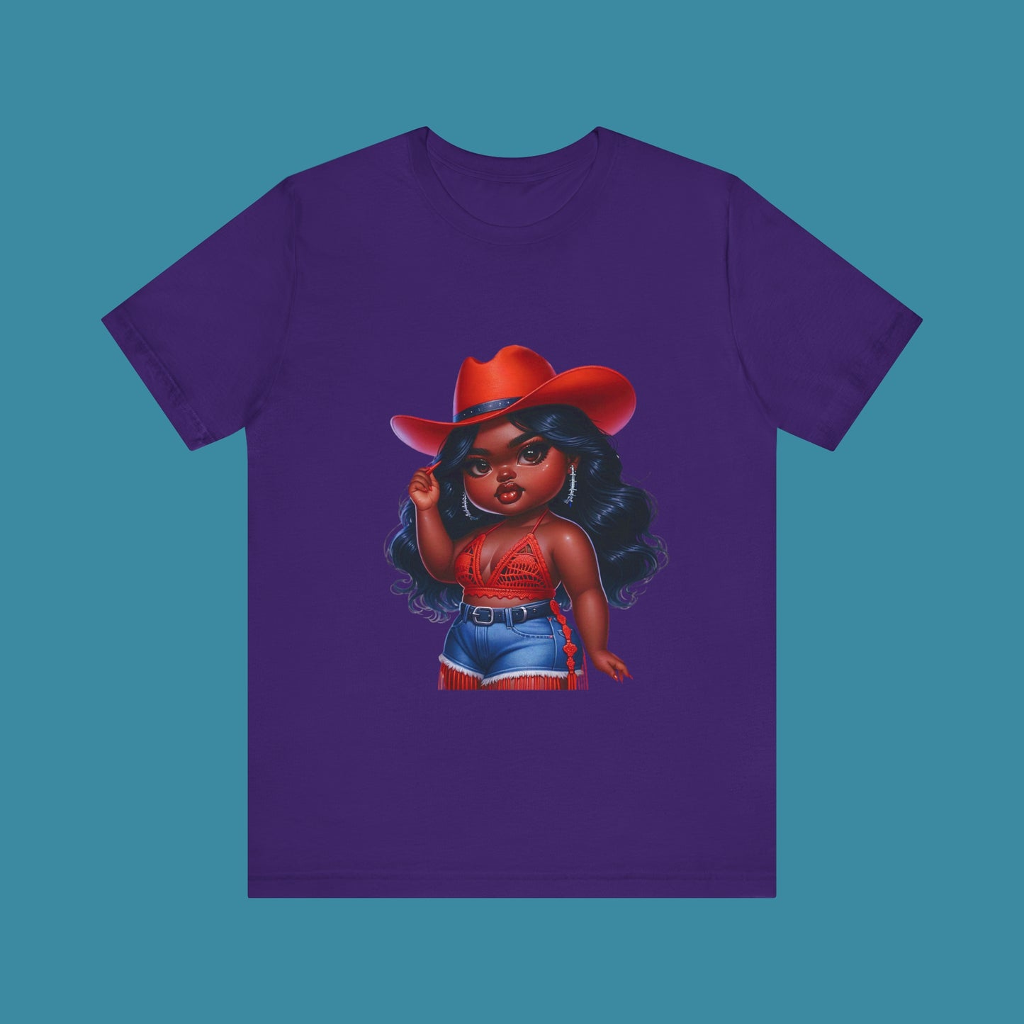 Luxe Tee Cowgirl Design 17